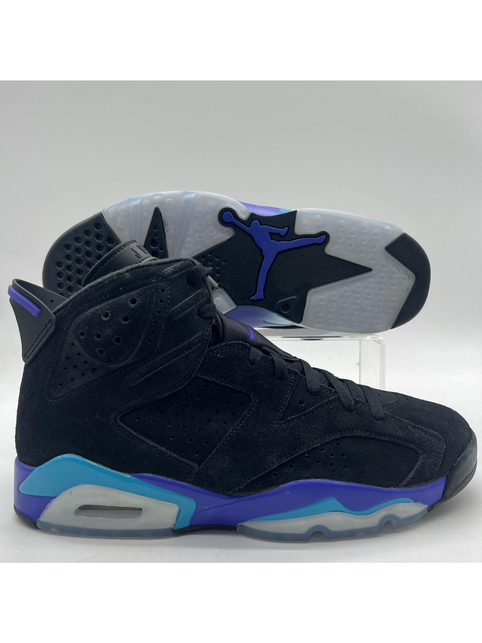 Mens Size 10 Air Jordan 6 Retro Aqua Black Basketball Sneaker Ct8529 004 New